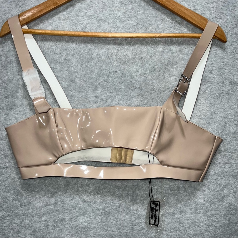 For Love And Lemons High Roller Latex Top Womens Sz Large